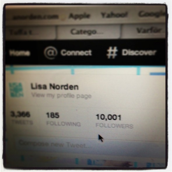 10000 followers på twitter