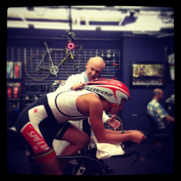 Lisa Norden med Andry Pruitt på Boulder Center for Sports Medicin