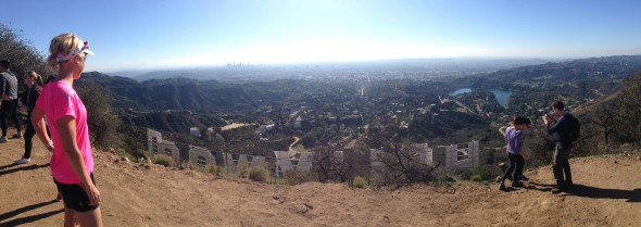 Utsikt från Hollywood skylten