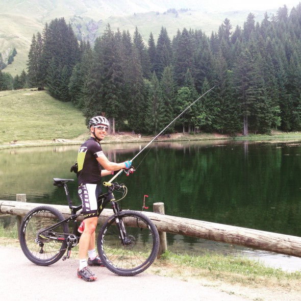 Calle cykeltränar i Avoriaz