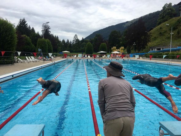 Coach Darren och Lisa Norden tränar i Morzine