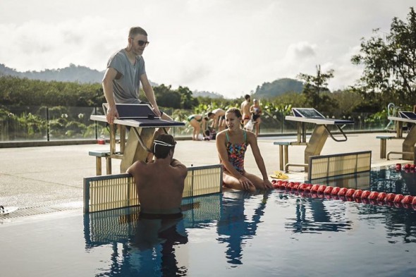 Lisa Norden swimming Thanyapura